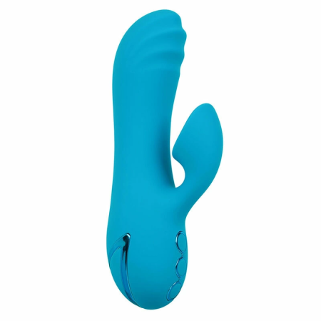 CalExotics Sunset Beach Seducer Dual-Action Vibrator Blue USB Rechargeable