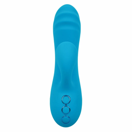 CalExotics Sunset Beach Seducer Dual-Action Vibrator Blue USB Rechargeable