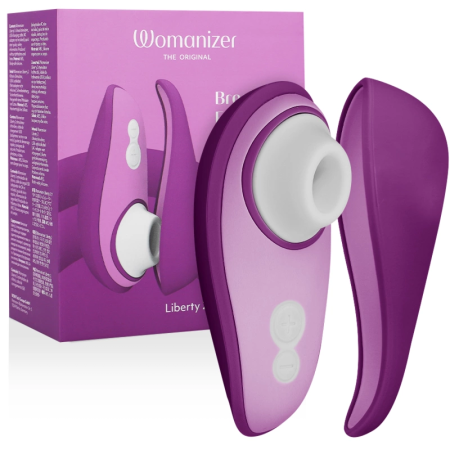 Womanizer Liberty 2 Violet Intimate Air Wave Device with Magnetic Cover