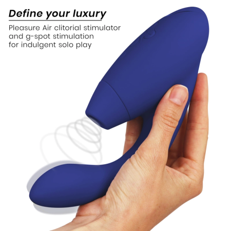 Womanizer Duo 2 Blue - Dual-Action Intimate Device, Air Pulse & Vibration