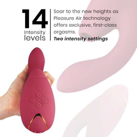 Womanizer Duo 2 Bordeaux Dual Action Intimate Device, Waterproof, Silicone