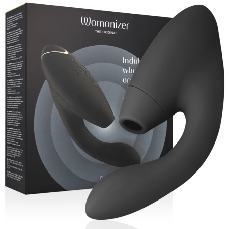 Womanizer Duo 2 Black - Dual Air Pulse & Vibration System, Silicone