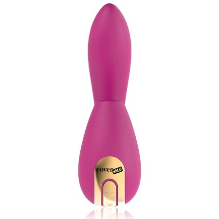 COVERME Dual Action Flexible Silicone Intimate Device with Suction, Pink