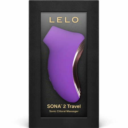 LELO SONA 2 Travel Compact Sonic Wave Device Purple 12 Modes