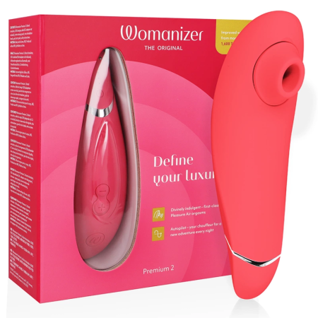 Womanizer Premium 2 Intimate Air System Raspberry, 14 Modes, Silicone