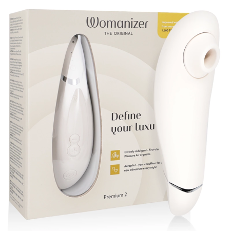 Womanizer Premium 2 Warm Gray - Air Technology Intimate Device, 14 Modes