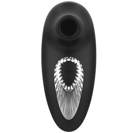 Black&Silver Drake Deluxe Rechargeable Suction Device Black Silicone