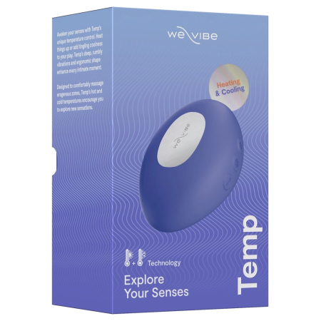 We-Vibe Temp Lavender Blue - Temperature Control Compact Massager 9.5cm