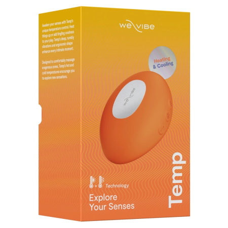 We-Vibe Temp Tangerine Compact Lay-On Device with Warming & Cooling