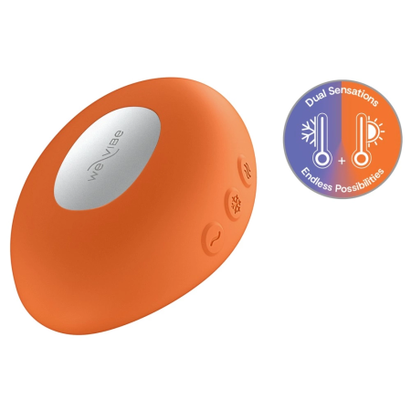 We-Vibe Temp Tangerine Compact Lay-On Device with Warming & Cooling