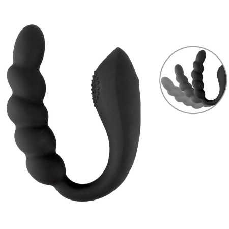 Black Velvets Bendable Dual Stimulator Flexible Silicone 26cm