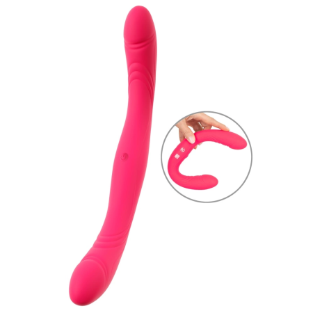 Coup!es Choice CC Dual-Ended Flexible Silicone Intimate Device 31.2cm Purple