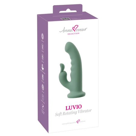 beau coeur Luvio Rotating Soft Dual Motor System with Suction Cup 19.3cm