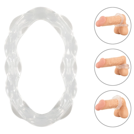 beau coeur PARINOR Silicone Dual Support Ring, Transparent, 10.6 cm