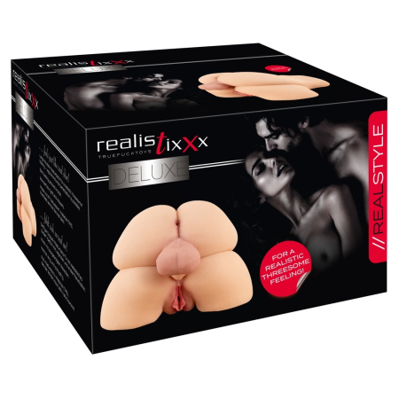 Realistixxx Deluxe Double Torso Natureskin Anatomical Model 31.5 cm