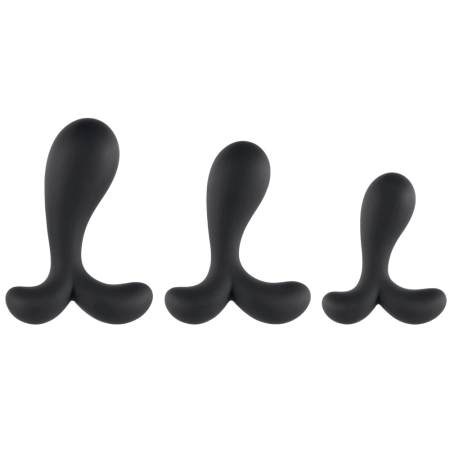 ANOS Silicone Training Set - 3-Piece Anal Trainer with Curved Tips