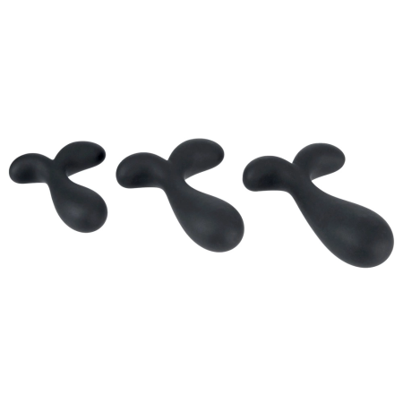 ANOS Silicone Training Set - 3-Piece Anal Trainer with Curved Tips