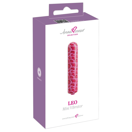 beau coeur Leo Mini Vibrator Cherry Design Compact 8.7 cm Red