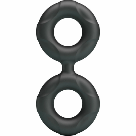 Crazy Bull Radwan Model 19 Double Silicone Adjustable Ring, Black