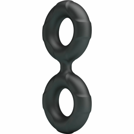 Crazy Bull Radwan Model 19 Double Silicone Adjustable Ring, Black