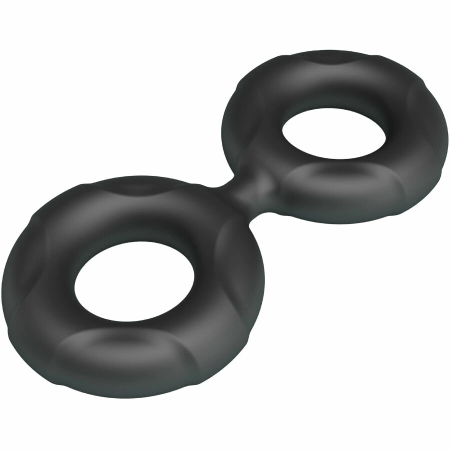 Crazy Bull Radwan Model 19 Double Silicone Adjustable Ring, Black