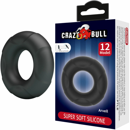 Crazy Bull Arvell Silicone Ring Model 12 Adjustable Black 60 mm