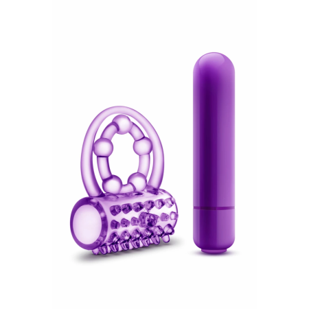 Blush Play With Me The Player Vibrating Dual Support Ring TPE Blue