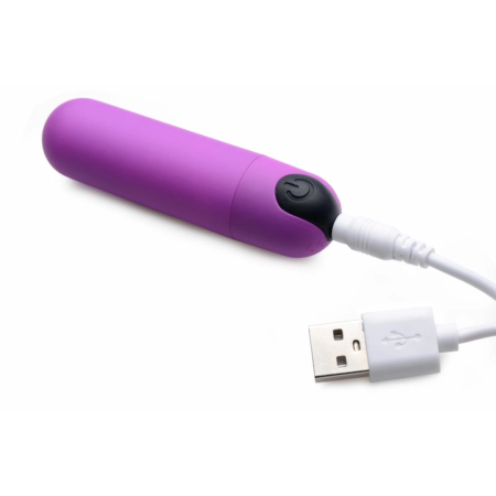 Bang! Mini Vibrating Bullet Purple - Compact Rechargeable Model