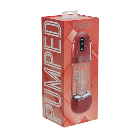 Shots SonicPull Intimate Suction & Vibration Device Metallic Red