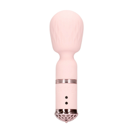 Loveline Velour Mini Wand Rosa - Rechargeable Silicone Massager 10 Modes