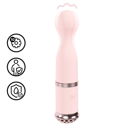 Loveline Finesse Pink Precision Sphere-Tip Massager, 10 Modes, Waterproof