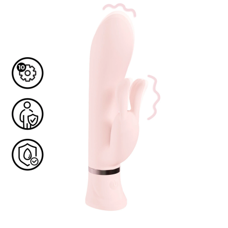 Loveline Tendre Dual-Motor Pink Rechargeable Rabbit System, Waterproof