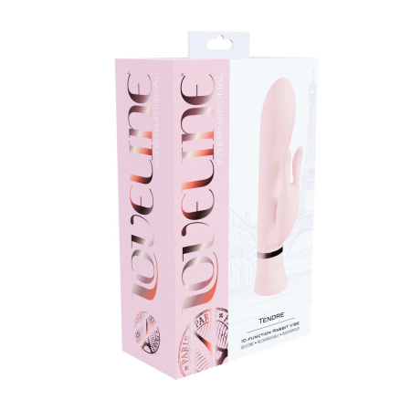 Loveline Tendre Dual-Motor Pink Rechargeable Rabbit System, Waterproof