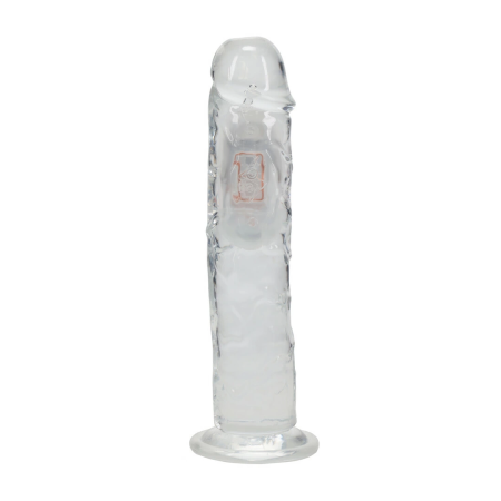 RealRock LED Vibrating Model 20 cm Transparent - Multi-Function Intimate Device