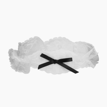 Obsessive French Maid Costume S/M Elegant Black Dress Set