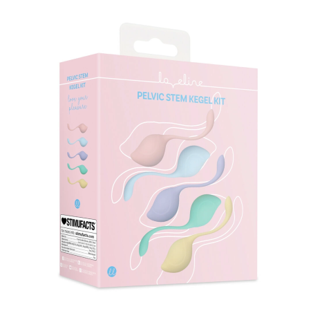 Loveline Pelvic Stem Kegel Kit Multicolor - Set of 5 Weighted Trainers