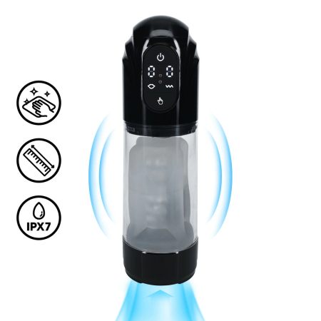 TechnoThrust Automatic Intimate Pump Black - Waterproof, Adjustable System