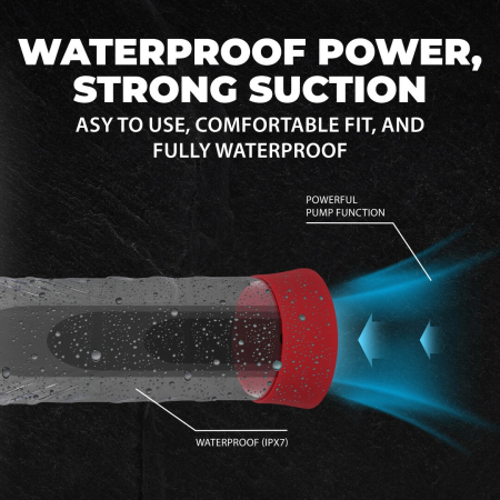 CyberPulse Automatic Intimate Enhancement System Metallic Red Waterproof