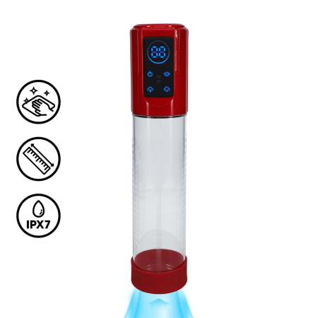 MegaLift Automatic Intimate Vacuum System Metallic Red Waterproof