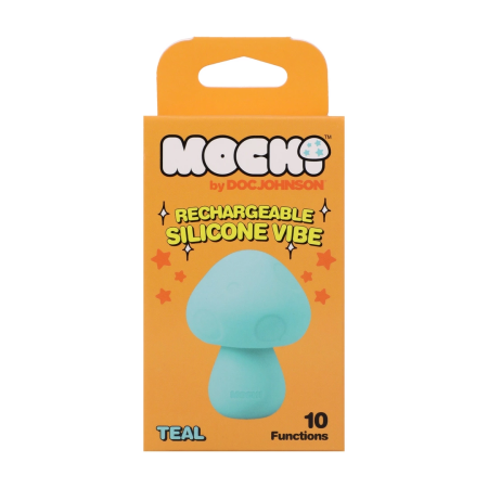 CalExotics Mushroom Vibe Silicone Rechargeable Massager Teal Green