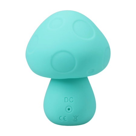 CalExotics Mushroom Vibe Silicone Rechargeable Massager Teal Green