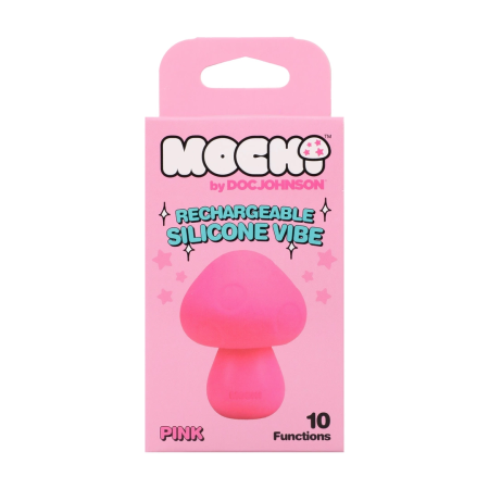 Doc Johnson Mushroom Vibe Rechargeable Silicone Massager Pink