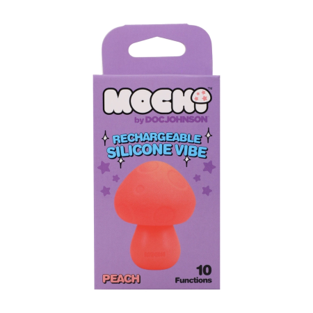 Blush Novelties Mushroom Vibe Silicone Rechargeable Peach, Compact Model