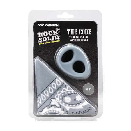 The Code Silicone Support Ring with Matching Grey Bandana Set