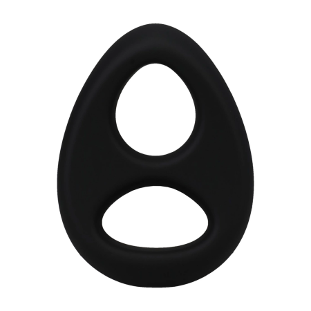 The Code Silicone Ring & Bandana Set Black - Two-Tone Design