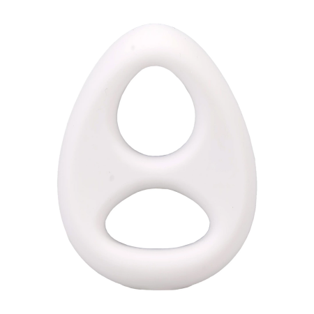 The Code Silicone Ring & Bandana Set White - Adjustable Comfort Duo