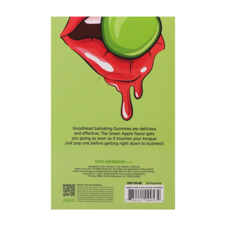 Goodhead Green Apple Flavor Edible Gummies 24-Pack 12g Display Box