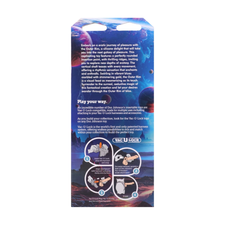 Fantasy Fuckers Outer Rim Silicone Intimate Device Blue-Gold Large