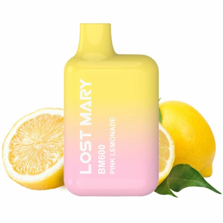 Lost Mary BM600 Disposable Vape Pink Lemonade 2% Nicotine, 600 Puffs