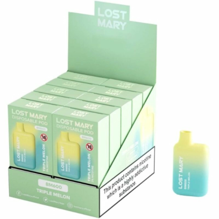 Lost Mary BM600 Disposable Vape Triple Melon 600 Puffs 2% Nicotine